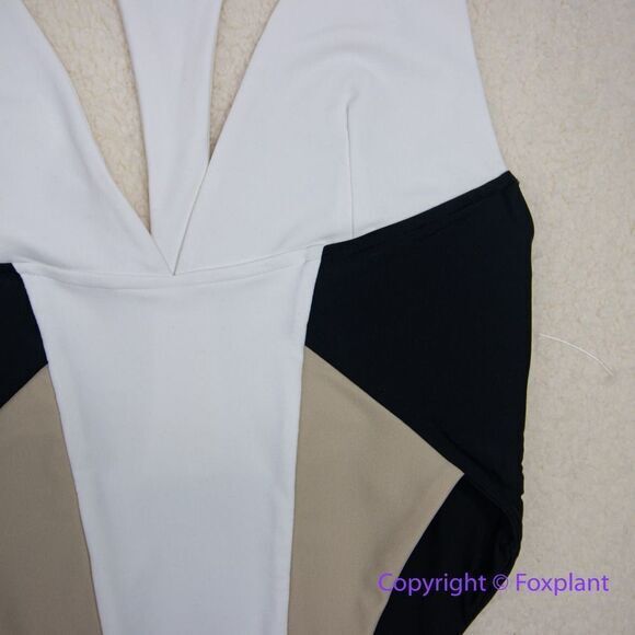 NEW MBM swim one piece swimsuit colorblock, size S - Picture 8 of 16